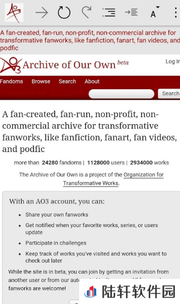 ao3中文网页版