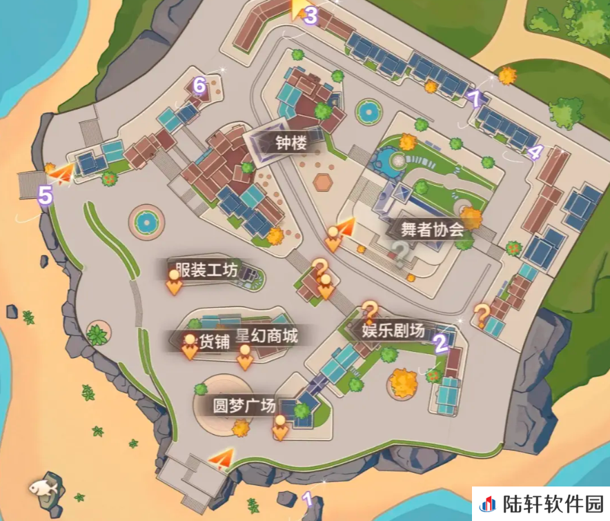 唱舞星计划藏宝图的宝物在哪 唱舞星计划藏宝图的宝物位置一览