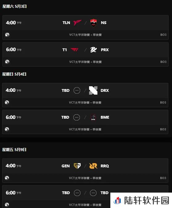 太平洋赛区季后赛对阵：5月9日胜决 GEN vs RRQ