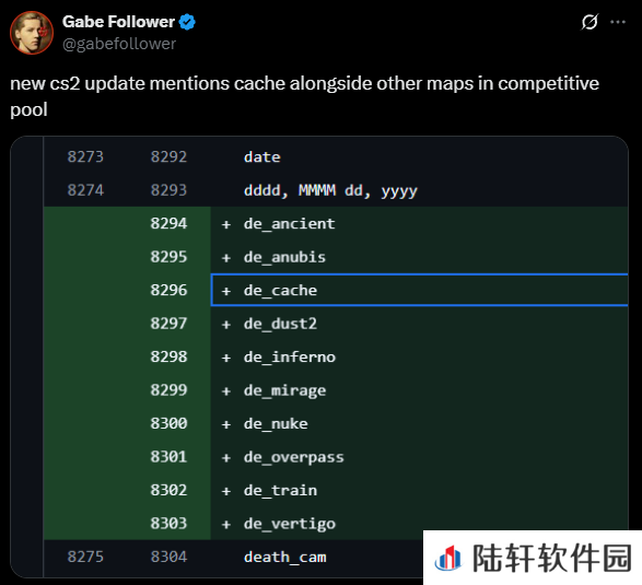 数据挖掘者：Cache回归指日可待，代码显示已被列入竞技地图